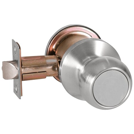 Best Grade 2 Exit Cylindrical Lock, Round Knob, Non-Keyed, Satin Chrome Finish, Non-handed 6K30Y4CS3626